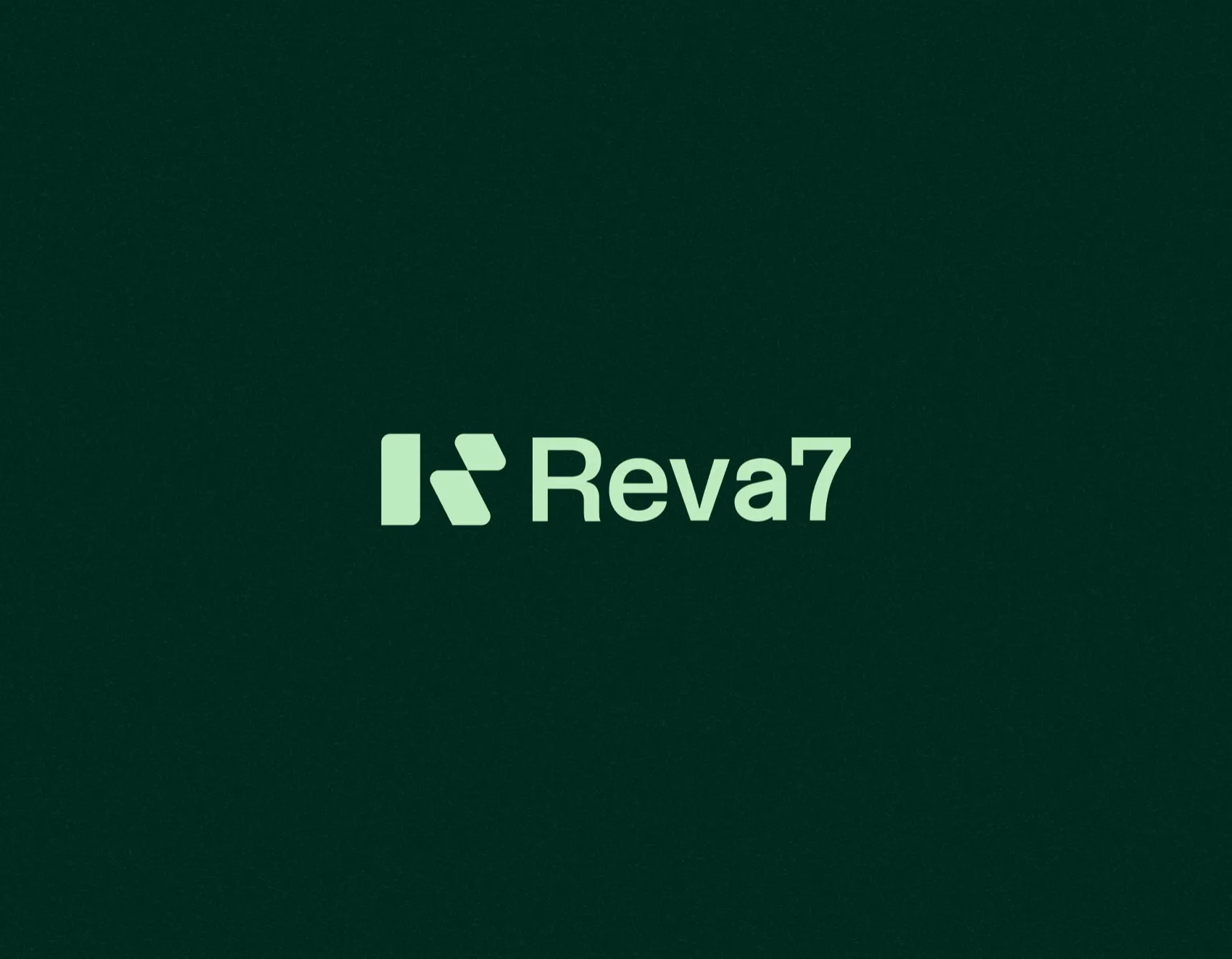 Reva7 resort logo on a dark green background