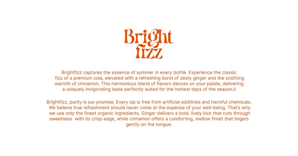 Bright Fizz wordmark and brand story