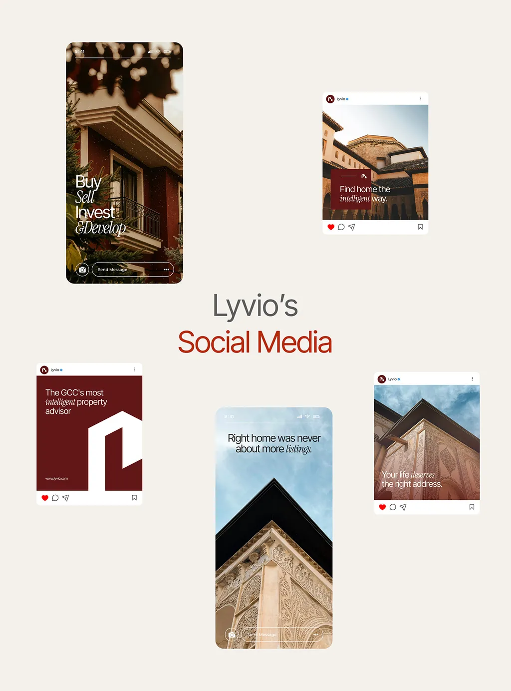 Lyvio social media posts