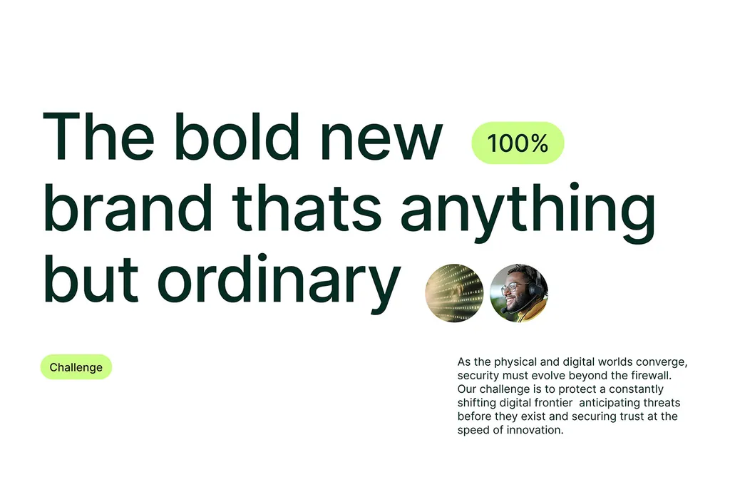 Secuara challenge page: “The bold new brand that’s anything but ordinary”